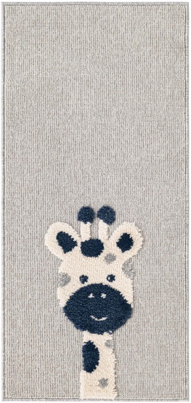 2' x 4' Lorimer · Border rug, gray