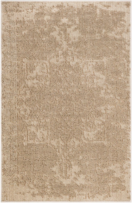 4' 1 x 6' 1 Cotter · Medallion Outdoor Rug, beige