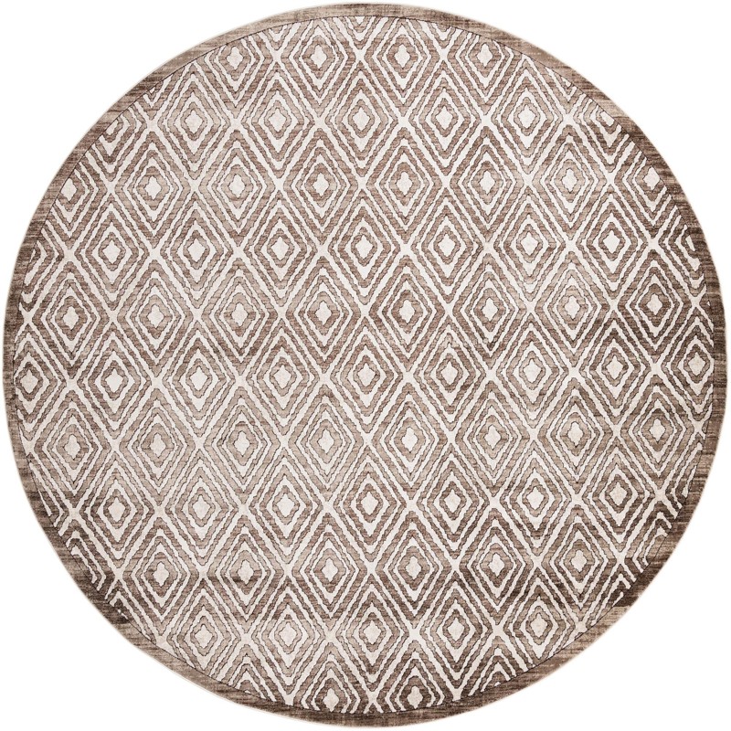 10' 8 x 10' 8 Brattleboro · Diamond rug, chocolate brown