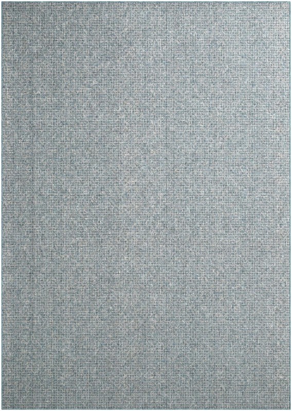 10' x 14' Loam · Grid Outdoor Rug, aqua blue