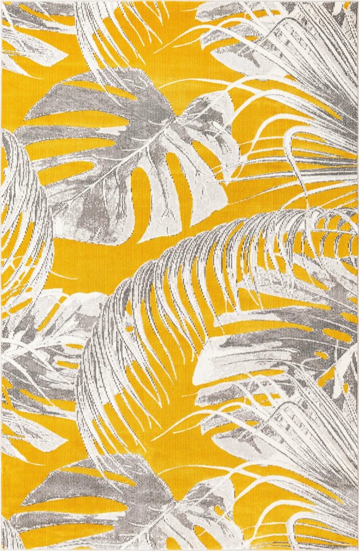 4' x 6' Britton · Floral / botanical rug, yellow
