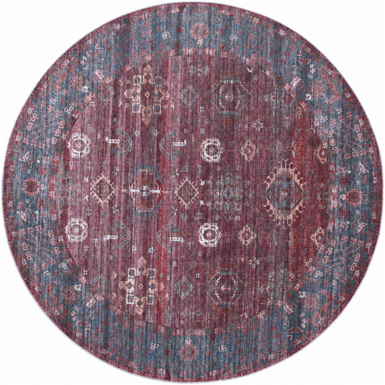 7' 3 x 7' 3 Elsworth · Border rug