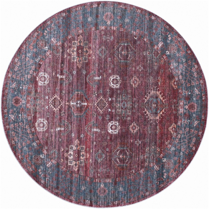 7' 3 x 7' 3 Elsworth · Border rug