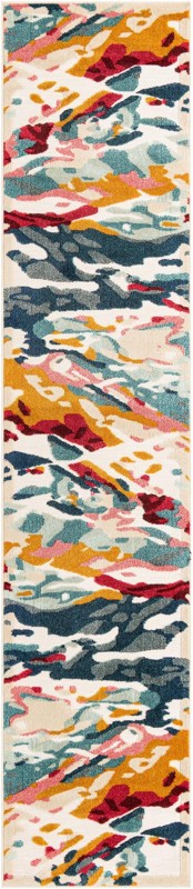 2' 7 x 12' Viola · Abstract Outdoor Rug, multi