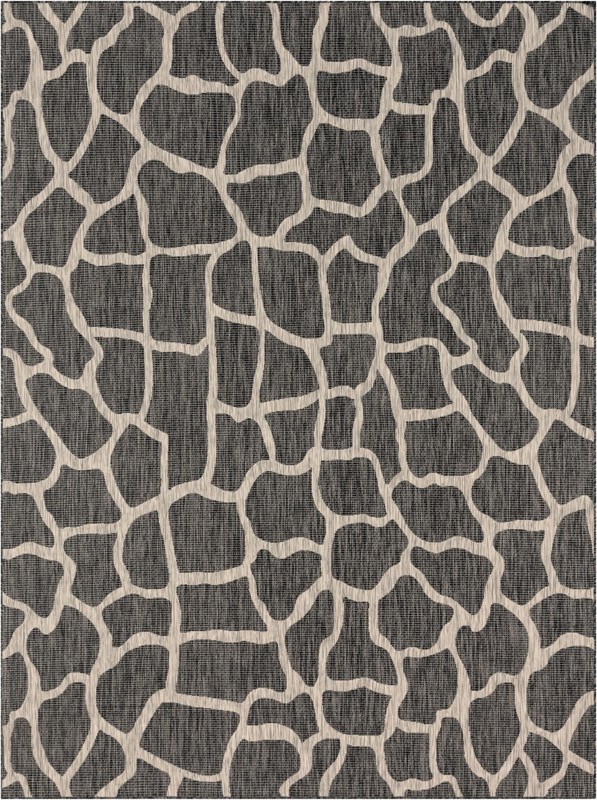 Stillwater · Animal print Outdoor Rug, charcoal