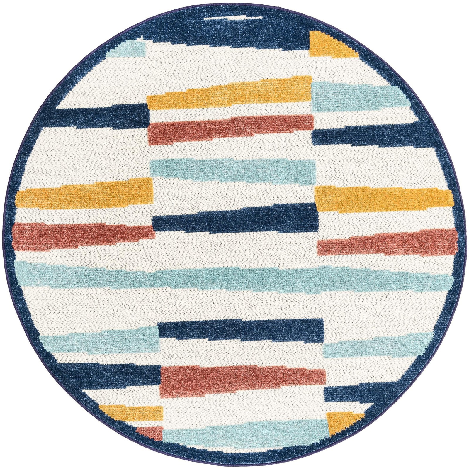 5' 3 x 5' 3 Drummond · Abstract Outdoor Rug, ivory