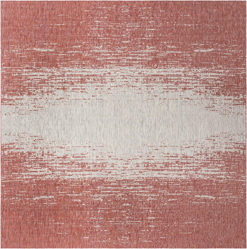 Buell · Abstract Outdoor Rug, rust red