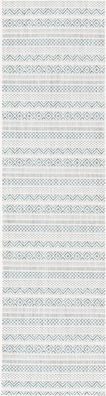 Merlin · Chevron Outdoor Rug, teal