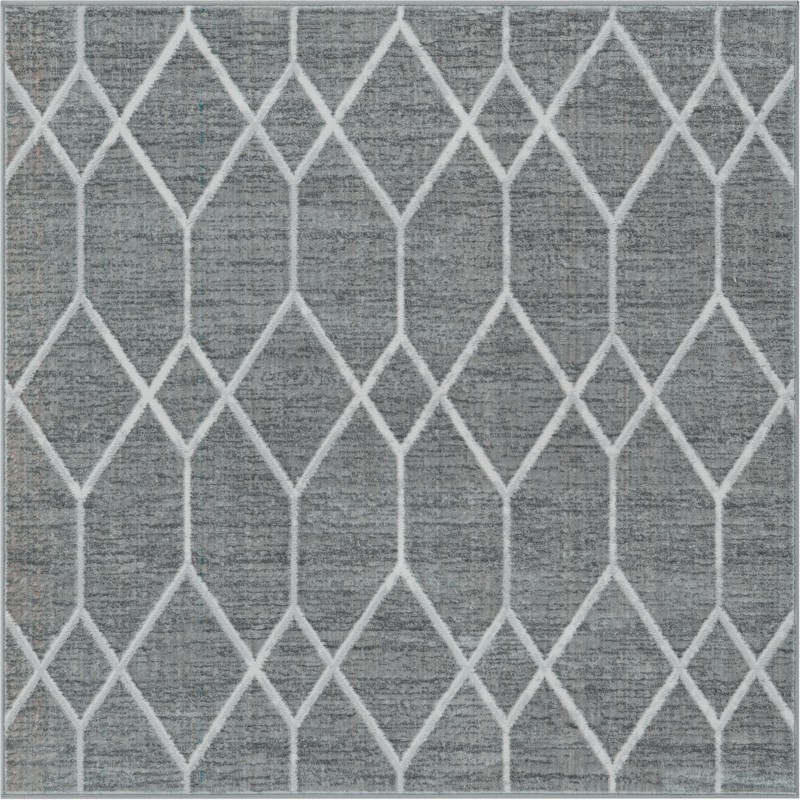 Thatcher · Diamond rug, grey