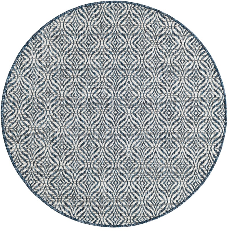 Fairley · Geometric Outdoor Rug, blue