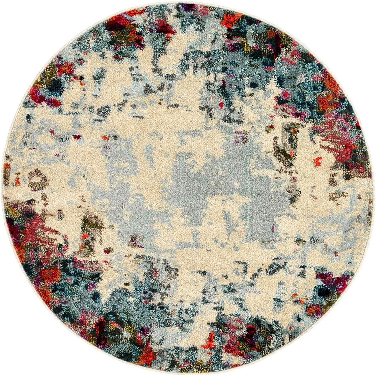 4' x 4' Archer · Checkered Washable Rug