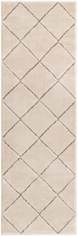 Gilchrist · Diamond rug, white and silver
