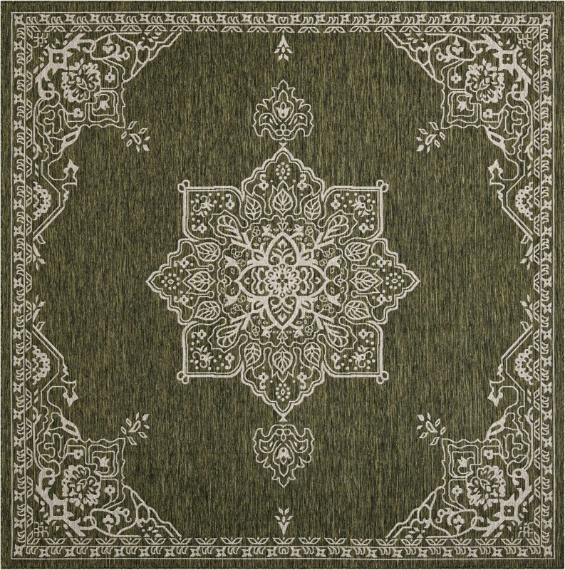 Rhys · Border Outdoor Rug, green