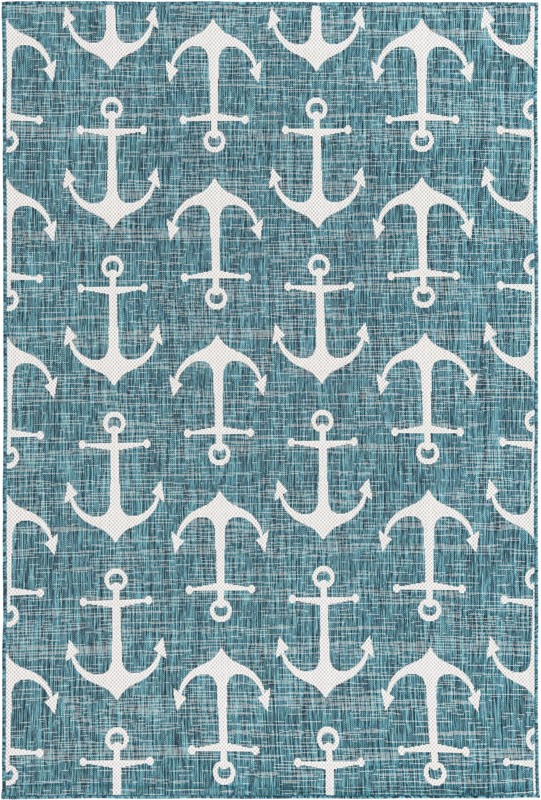 6' x 9' Millbrook · Outdoor Rug, teal
