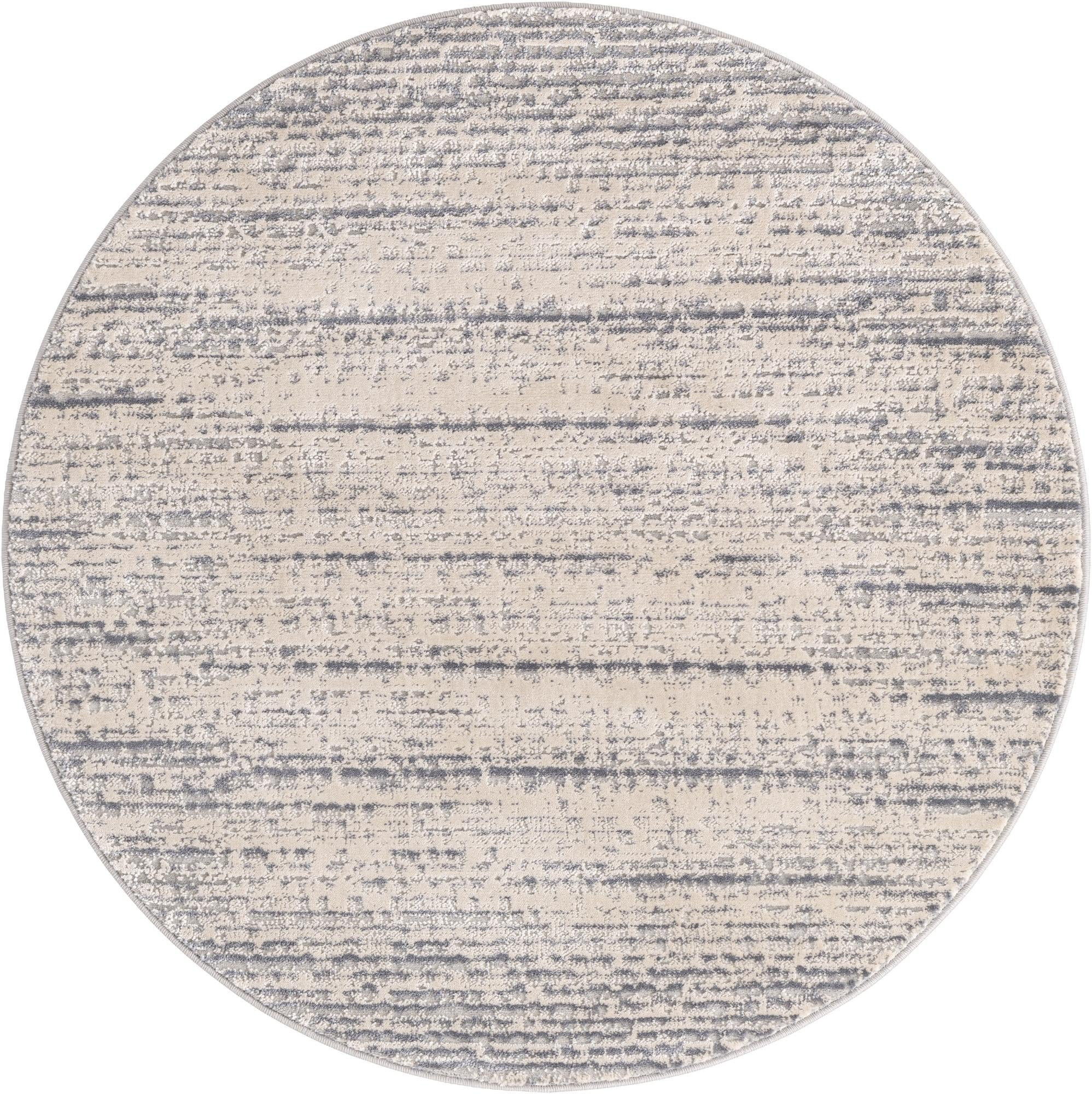 4' x 4' Tate · Abstract rug, cream