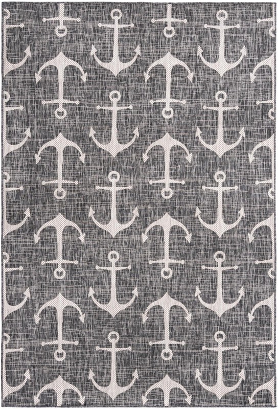 6' x 9' Millbrook · Pictoral Outdoor Rug, charcoal