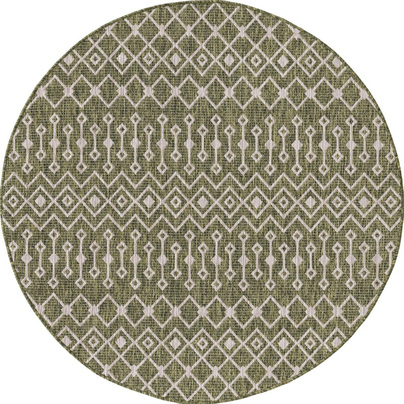 5' 3 x 5' 3 Kearney · Chevron Outdoor Rug, green