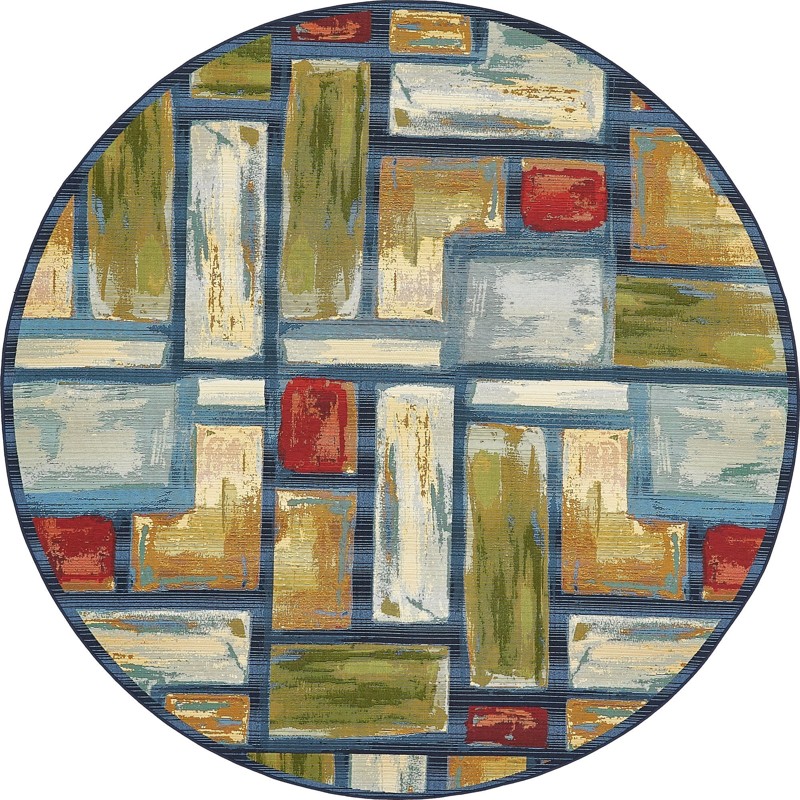 8' x 8' Lomax · Abstract Outdoor Rug
