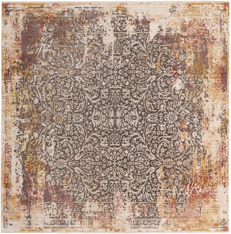 Harding · Border rug, gray