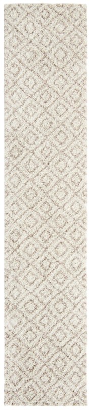 3' 3 x 16' 5 Brock · Diamond Shag Rug, beige