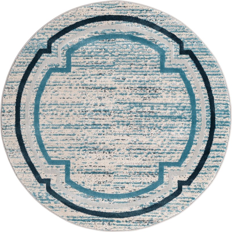 Isham · Border rug, blue