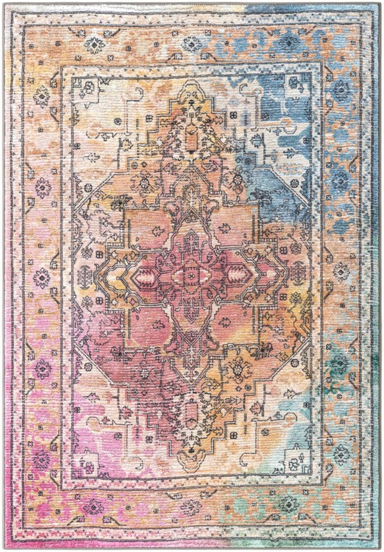 4' 4 x 6' Kinsey · Border rug, multi