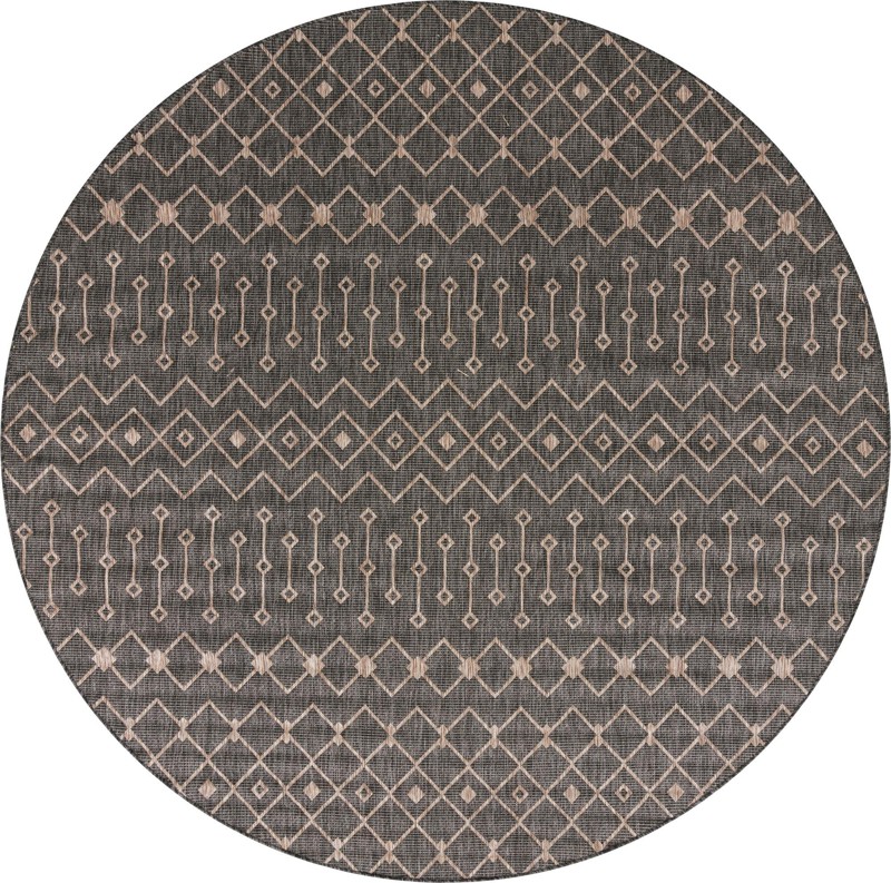 10' 8 x 10' 8 Kearney · Chevron Outdoor Rug, charcoal