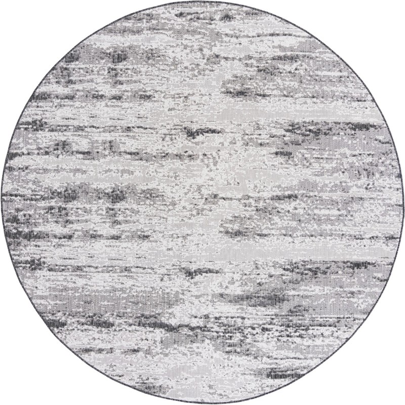 10' x 10' Henley · Abstract Outdoor Rug, charcoal