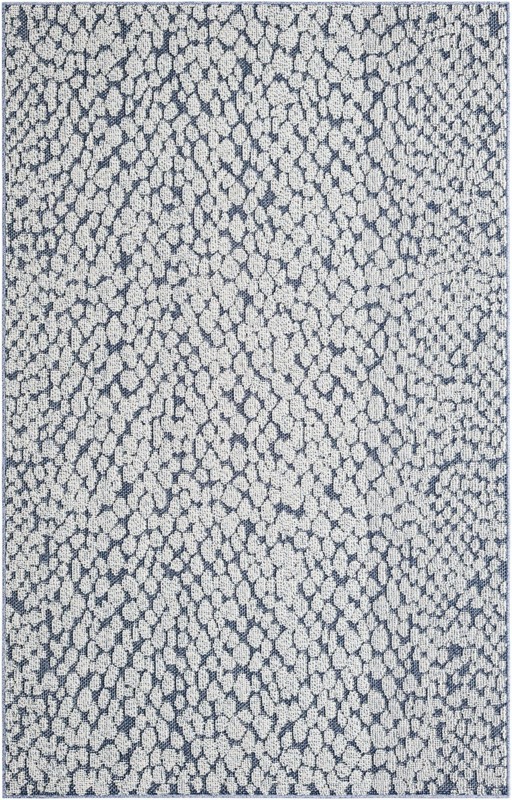 Dillard · Animal print Outdoor Rug, navy blue