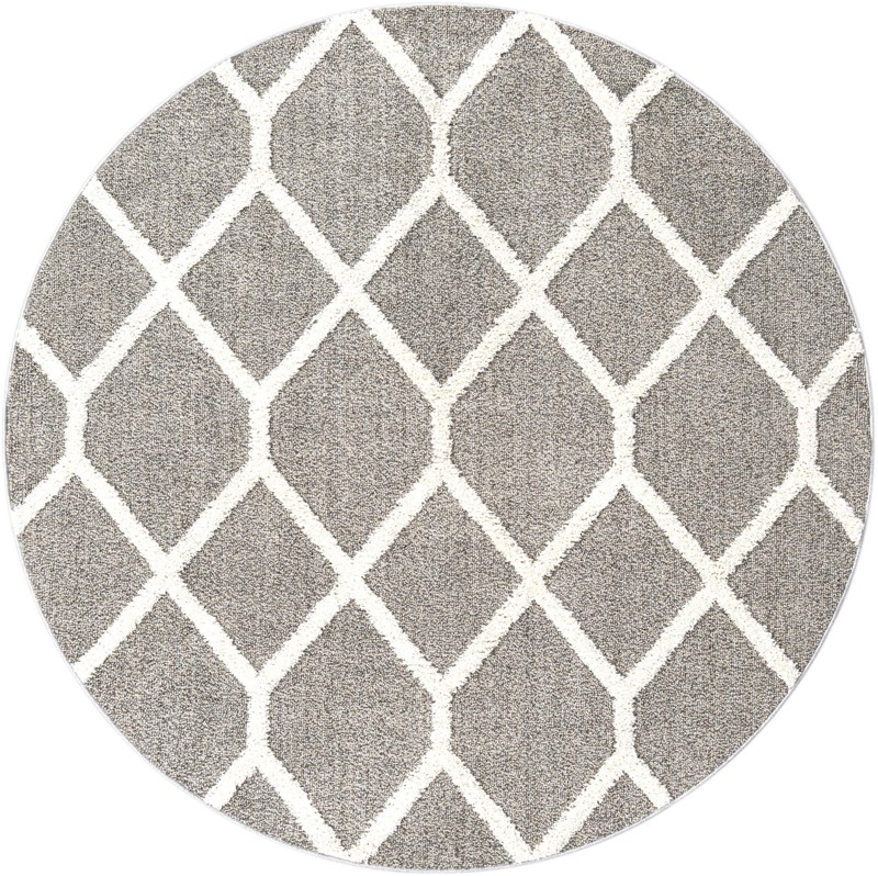 7' 10 x 7' 10 Kirkwood · Diamond rug, gray