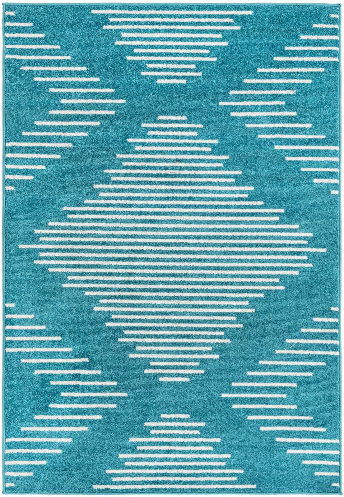 4' x 6' Knox · Diamond rug, turquoise