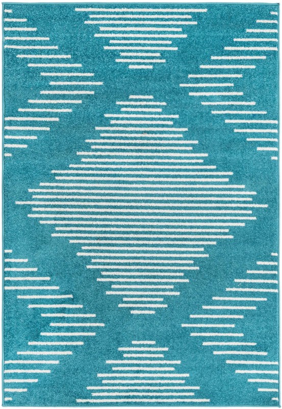 4' x 6' Knox · Diamond rug, turquoise