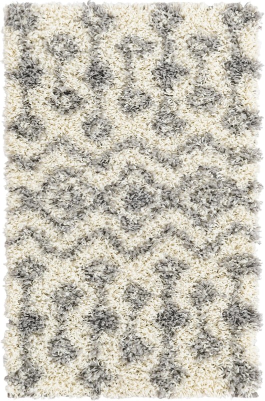 Bayley · Chevron Shag Rug, ivory