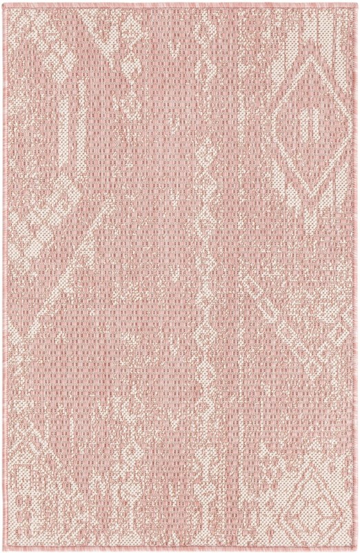 2' x 3' Wildman · Geometric Outdoor Rug, pink