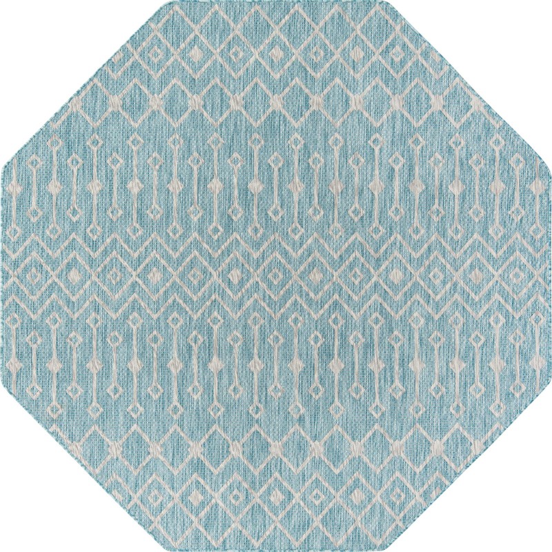 Kearney · Chevron Outdoor Rug, aqua