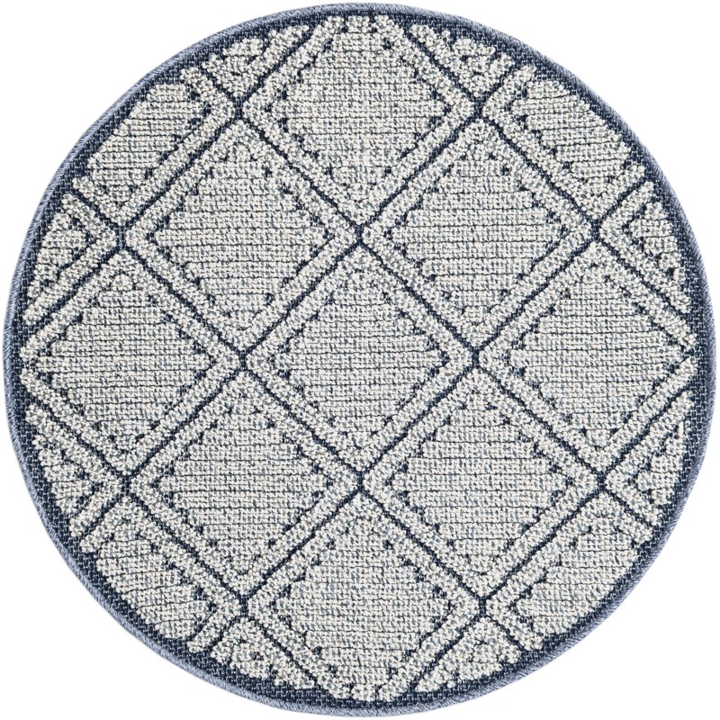 3' 1 x 3' 1 Auburn · Diamond Outdoor Rug, navy blue