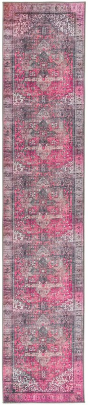 Clive · Border Washable Rug, pink