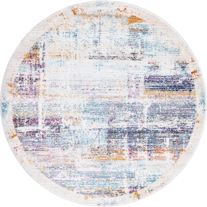 3' 7 x 3' 7 Leverett · Abstract rug, multi