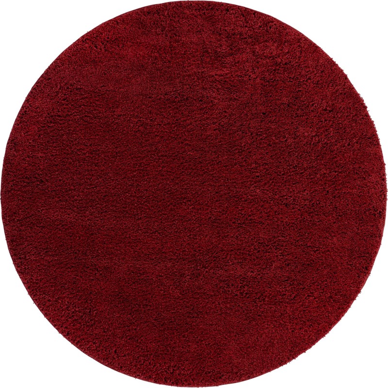 7' 10 x 7' 10 Hartwell · Solid Shag Rug, cherryred