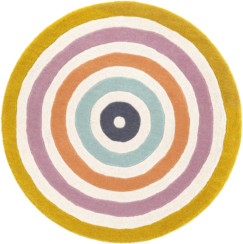 3' 1 x 3' 1 Aspenwood · Geometric Wool Rug, multi