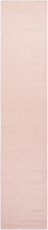 Standish · Diamond Wool Rug, pink and ivory