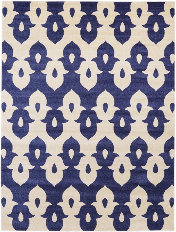 Goodhue · Ikat rug, navy and beige