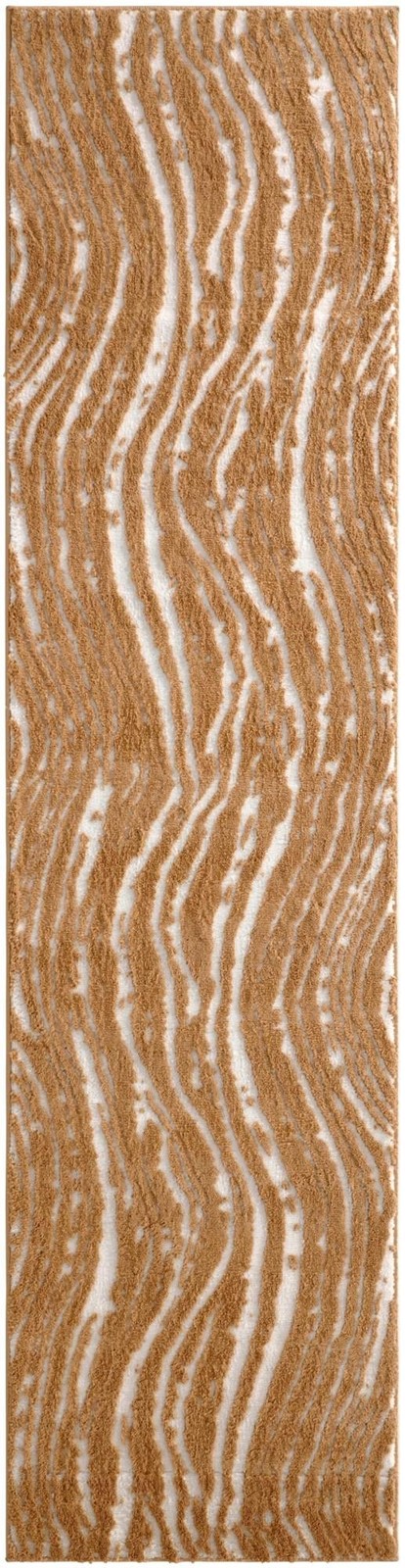 2' 7 x 10' Sudbury · Abstract rug, caramel and ivory