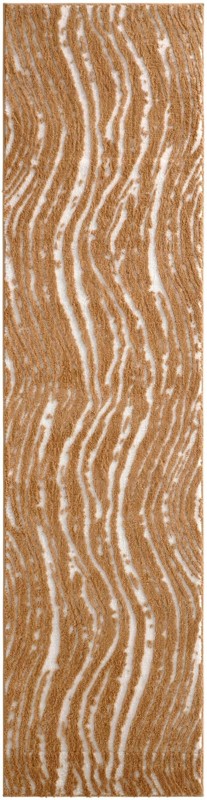 2' 7 x 10' Sudbury · Abstract rug, caramel and ivory