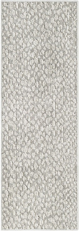 2' x 6' 1 Dillard · Geometric Outdoor Rug, light gray