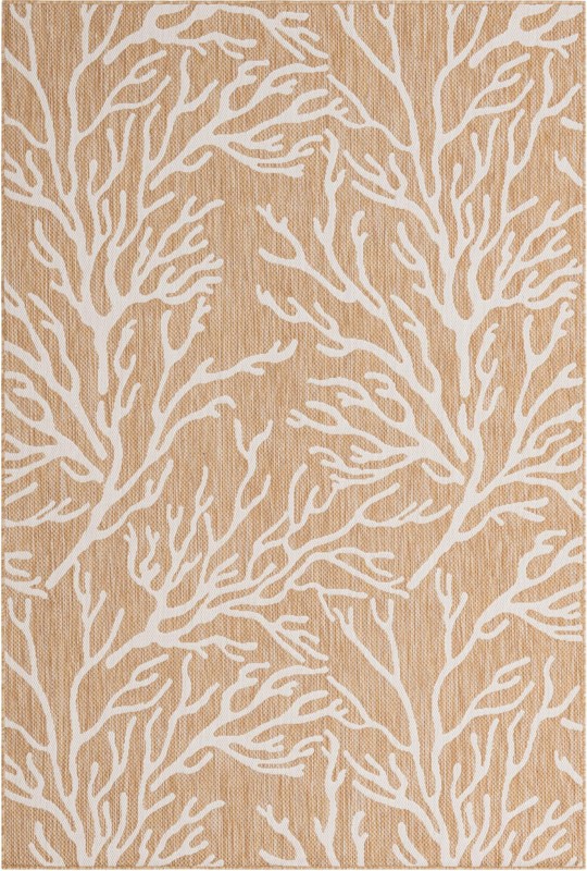 Northfield · Floral / botanical Outdoor Rug, taupe