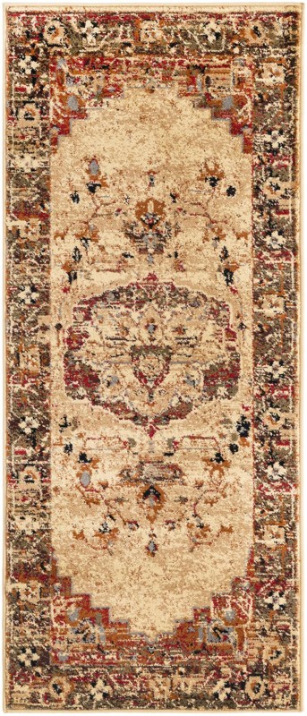 2' 2 x 5' Winthrop · Border rug, cream