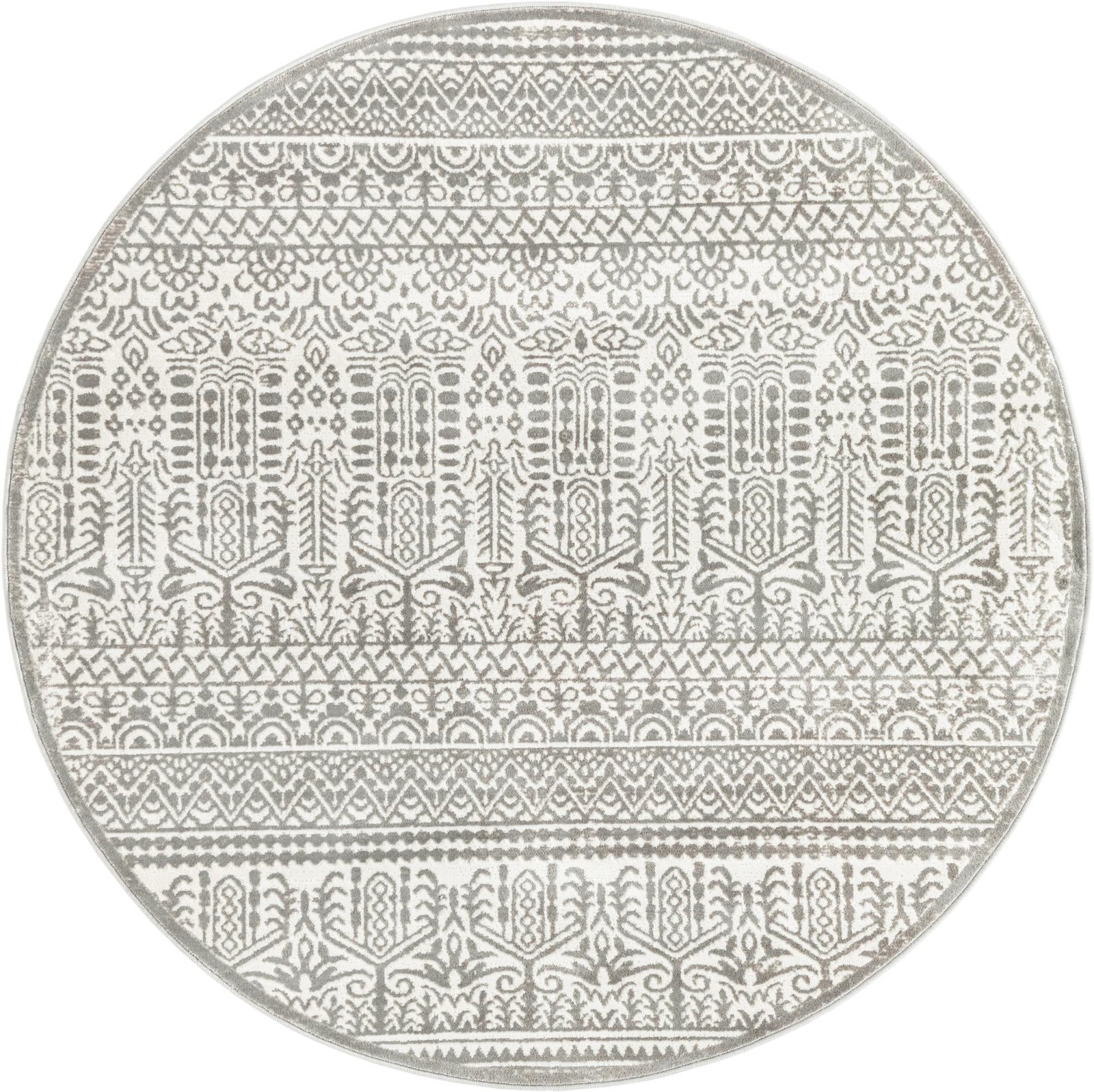 5' 3 x 5' 3 Lakewood · Border rug