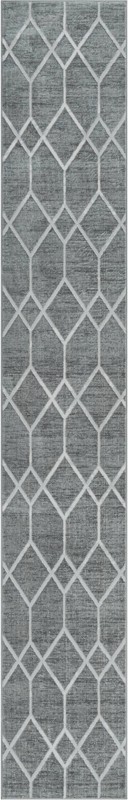 2' 7 x 16' 5 Thatcher · Diamond rug, grey