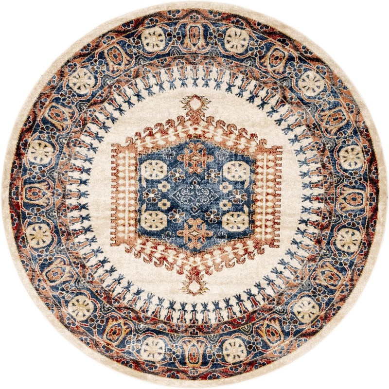 7' x 7' Briscoe · Border rug